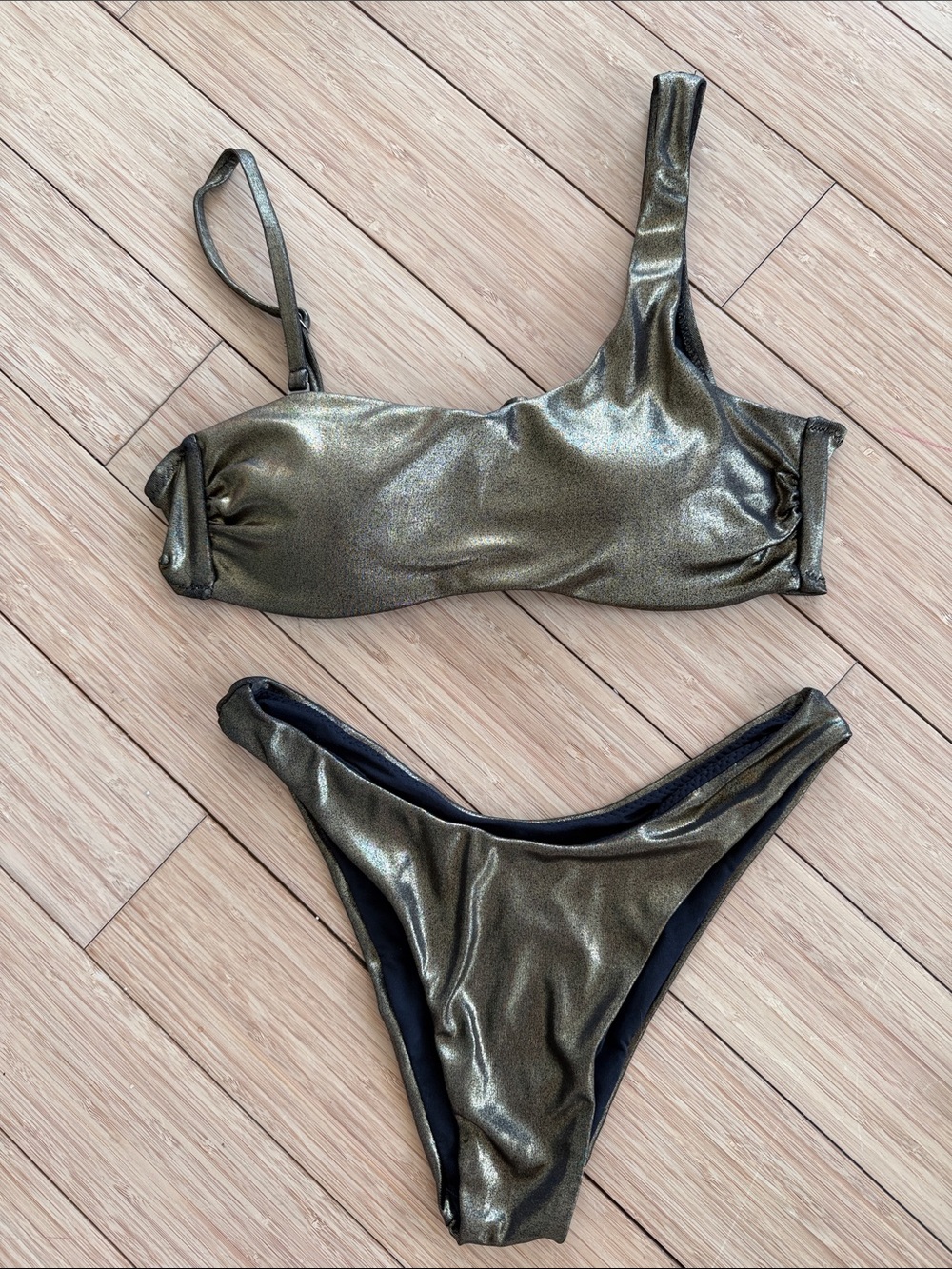 Bronze bikini purchased from St.Tropez